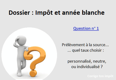 Quel taux de prélèvement à la source choisir ?