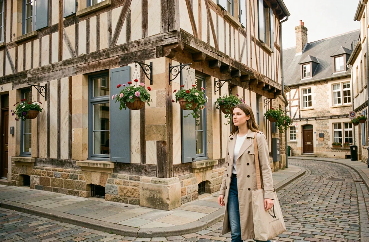 Bâtiment de la résidence Odalys Campus Rennes Sainte-Anne dans un cadre historique breton pittoresque